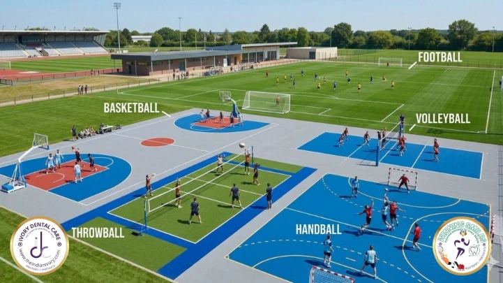 Basketball Volleyball Handball Throwball  Football dentist